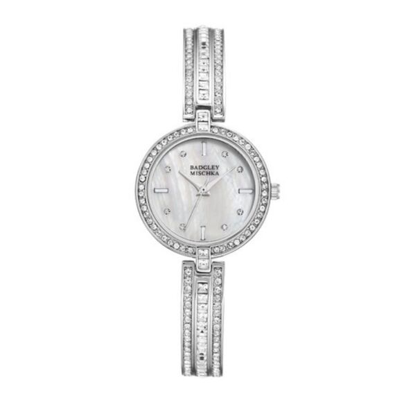 Badgley Mischka Mother of Pearl Bracelet Watch - Picture 1 of 6